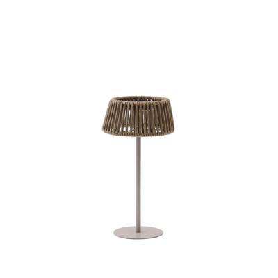 Kave Home Tafellamp 'Aldet' Op zonne-energie, kleur Grijs