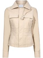 Proenza Schouler White Label veste militaire en coton à taille ceinturée - Tons neutres - thumbnail