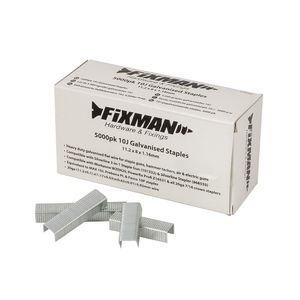 Fixman 10 J gegalviniseerde nietjes, 5000 pk. | 11,2 x 8 x 1,17 mm - 470282