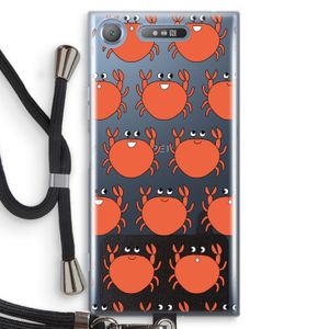 Krab: Sony Xperia XZ1 Transparant Hoesje met koord