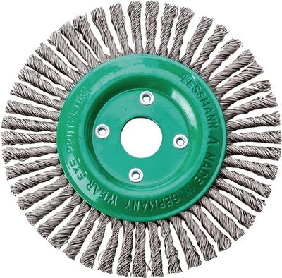 Lessmann Ronde borstel | gat d. 125 mm draaddikte 0,5 mm | RVS 6 mm | 15.000 omw/min | 1 stuk - 473801EZ 473801EZ