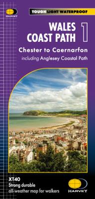 Wandelkaart Wales Coast Path 1 | Harvey Maps