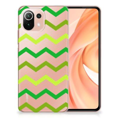 Xiaomi Mi 11 Lite | 11 Lite 5G NE | TPU bumper | Zigzag Groen