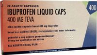 Teva Ibuprofen 400 mg liquid (20 caps)