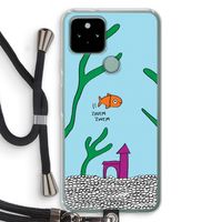 Aquarium: Pixel 5 Transparant Hoesje met koord