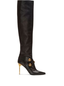 Balmain bottes Alma en cuir - Noir