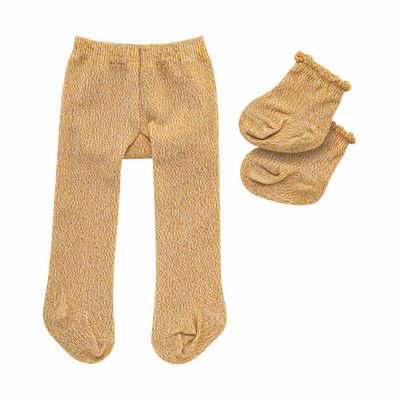 Heless Poppenmaillot met sokken - goud, 28-35 cm