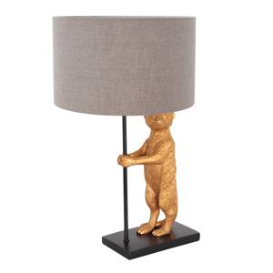 Anne Lighting Animaux tafellamp bruin metaal 50 cm hoog