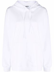 MSGM hoodie à logo imprimé - Blanc