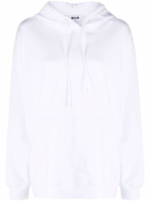 MSGM hoodie à logo imprimé - Blanc
