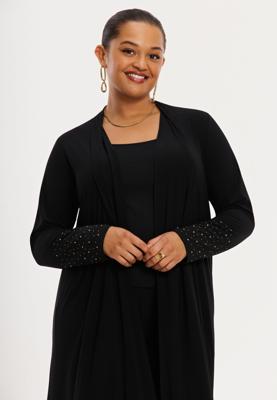 Yoek Vest mets | Zwart | Maat 42/44