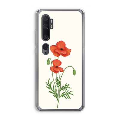 Red poppy: Xiaomi Mi Note 10 Pro Transparant Hoesje