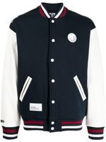 AAPE BY *A BATHING APE® veste bomber Varsity à patch logo - Bleu