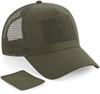 Beechfield CB641 Removable Patch Snapback Trucker - Military Green - One Size