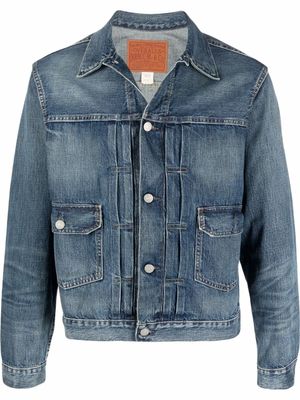 Ralph Lauren RRL veste en jean à boutonnière - Bleu