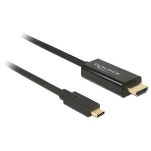 DeLOCK USB-C (male) > HDMI (male) (DP Alt Mode) kabel 1 meter, 4K 30 Hz