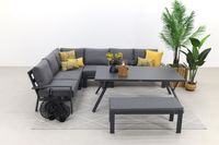 Rondo lounge diningset – Carbon black/mystic grey - thumbnail