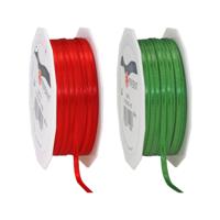 Cadeaulint/sierlint pakket - groen/rood - 3 mm x 50 meter - Hobby/decoratie/knutselen