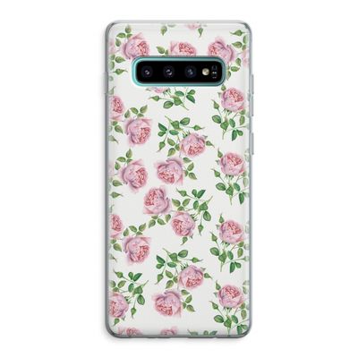 Kleine roosjes: Samsung Galaxy S10 Plus Transparant Hoesje