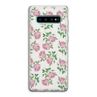 Kleine roosjes: Samsung Galaxy S10 Plus Transparant Hoesje