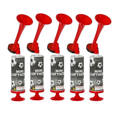 Luchthoorn - 5x - EK/WK - op luchtdruk - 13 cm - supporter - voetbal