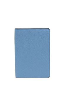 Smythson étui pour passeport en cuir - Bleu