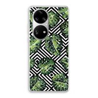 Geometrische jungle: Huawei P50 Pro Transparant Hoesje
