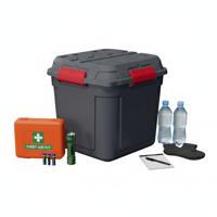 Nood Pakket opberg box kist - waterdicht - kunststof - 53 x 60 x 55 cm - 110 liter