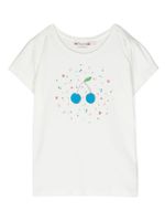 Bonpoint t-shirt en coton à cerises imprimées - Blanc