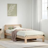 Bedframe zonder matras massief grenenhout 75x190 cm