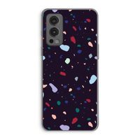 Dark Rounded Terrazzo: OnePlus Nord 2 5G Transparant Hoesje