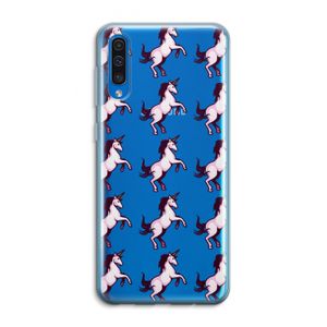Musketon Unicorn: Samsung Galaxy A50 Transparant Hoesje