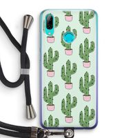 Cactus Lover: Huawei P Smart (2019) Transparant Hoesje met koord