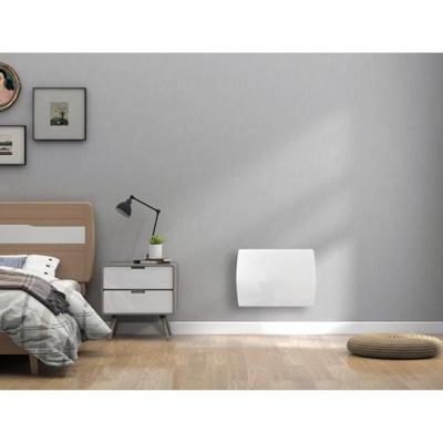 Vaste elektrische radiator met traagheid keramische drogen 1000 W Oceanic Ruby - Glazen gevel - wit - NF