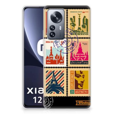 Xiaomi 12 Pro | Silliconen Back Cover | Postzegels