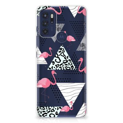 Motorola Moto G60s | TPU Hoesje | Flamingo Triangle