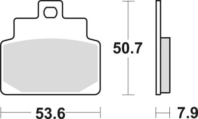 TRW remblokken "mcb 709 brake pad mcb 709 organic standard