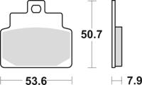 TRW remblokken "mcb 709 brake pad mcb 709 organic standard