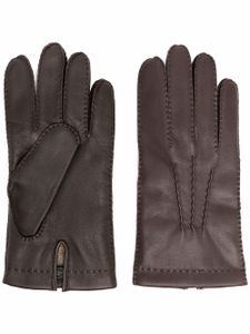 Mackintosh gants Shaftesbury en cuir - Marron