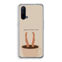 Aggressively drinks coffee: OnePlus Nord CE 5G Transparant Hoesje