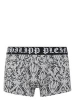 Philipp Plein boxer à logo Chrome imprimé - Gris - thumbnail