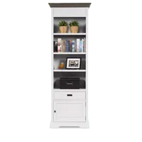 Boekenkast (1 deur) Riverwoods - ClearWhite/Rustic Grey - thumbnail