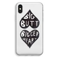 Big butt bigger heart: iPhone XS Transparant Hoesje