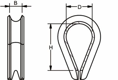 KOUS / 07-08 MM / RVS AISI 316