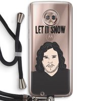 Let It Snow: Motorola Moto G6 Transparant Hoesje met koord