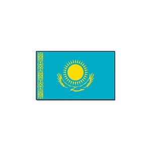 Gevelvlag/vlaggenmast vlag Kazachstan 90 x 150 cm   -