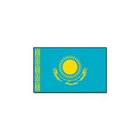 Gevelvlag/vlaggenmast vlag Kazachstan 90 x 150 cm   -