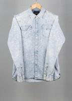 Scotch & Soda Light Blue vintage denim shirt in size L for Unisex