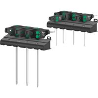 Wera 467/7 torx hf-set 1 kruiskopschroevendraaier + rek, 7 stuks (zwart/groen, met holdingfunctie)