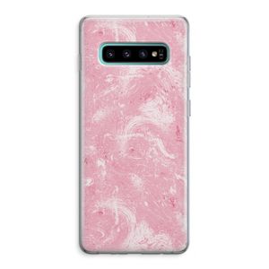 Abstract Painting Pink: Samsung Galaxy S10 Plus Transparant Hoesje